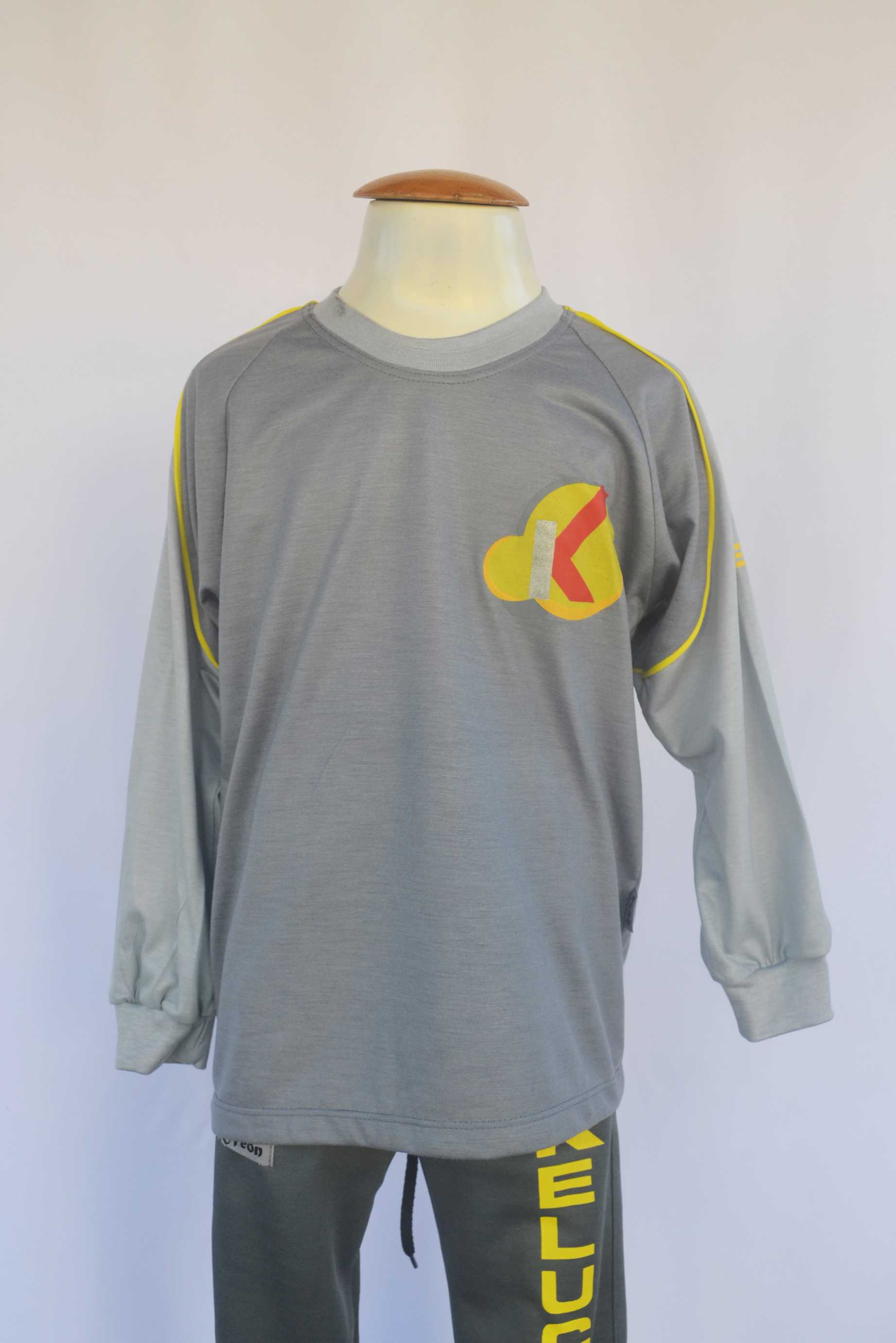 Camiseta manga longa ( cinza ) Neon Uniformes Keluc Jaqueta