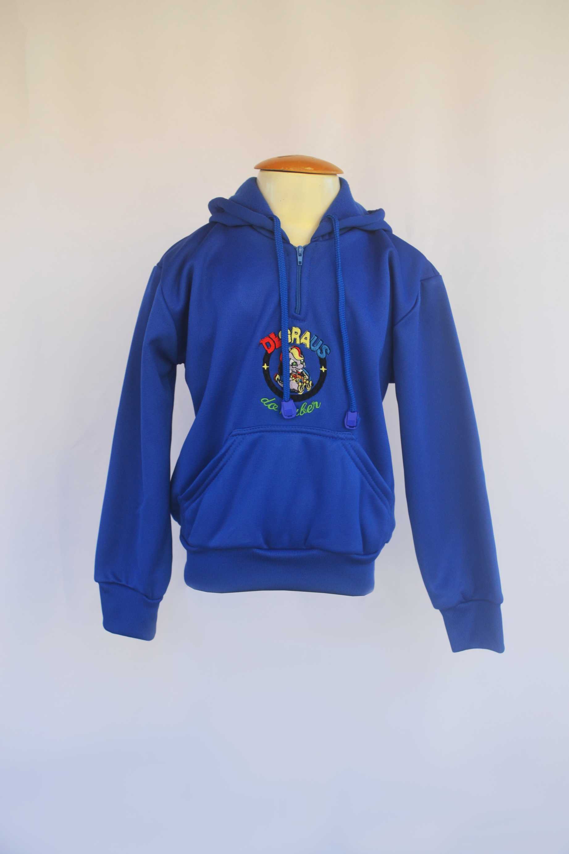 Blusão flanelado com capuz Neon Uniformes Keluc Jaqueta