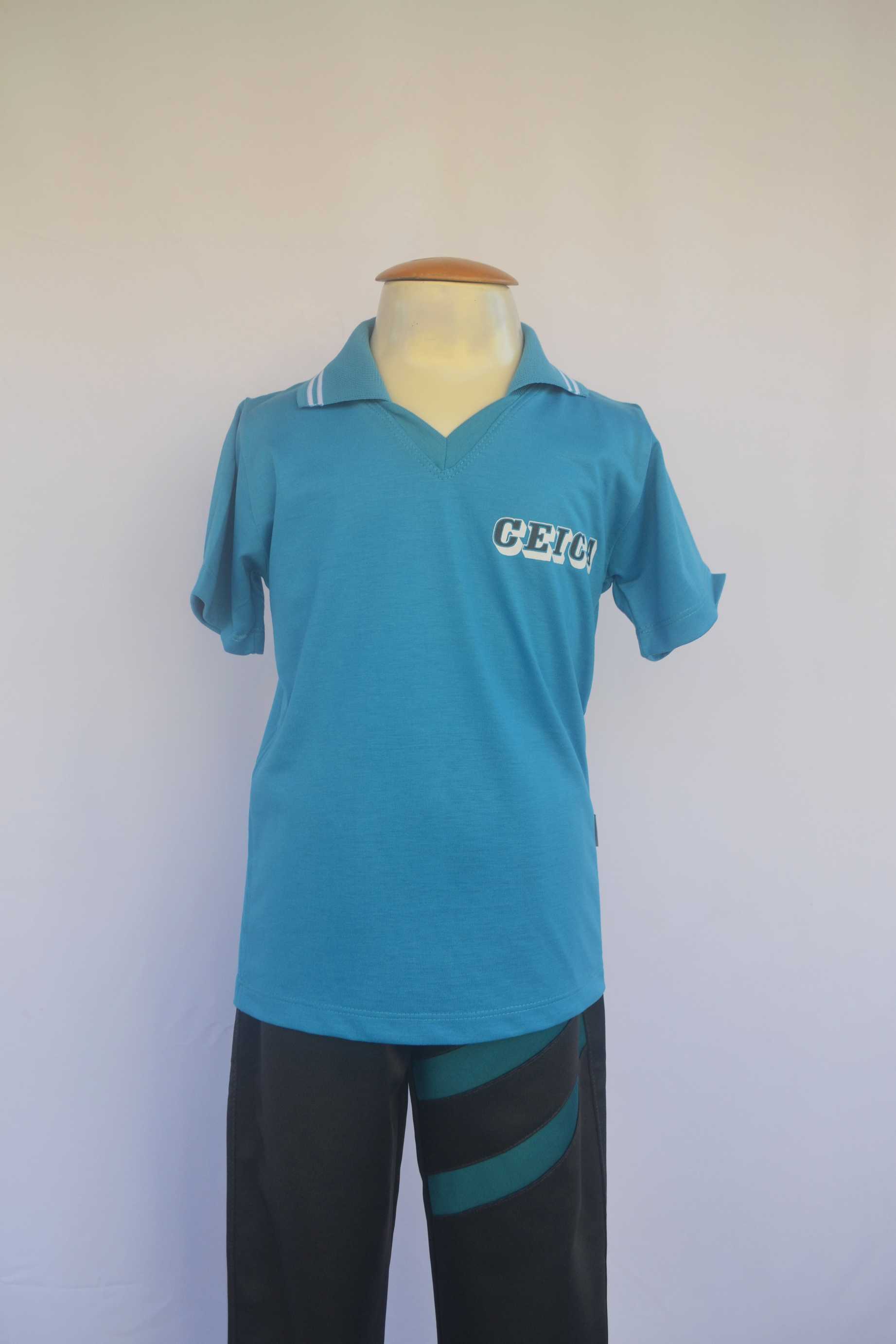 Polo manga curta Neon Uniformes Keluc Jaqueta