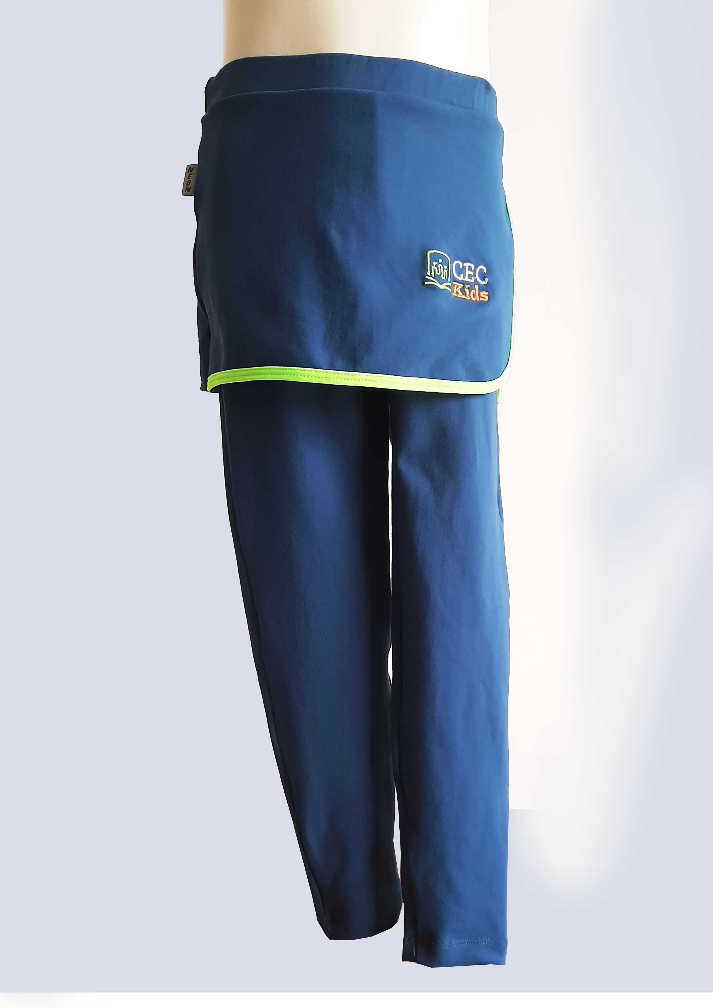 Legging com saia Neon Uniformes Keluc Jaqueta