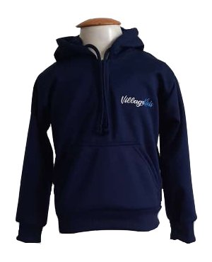 Blusão flan. c capuz (Village Kids) Neon Uniformes Keluc Jaqueta